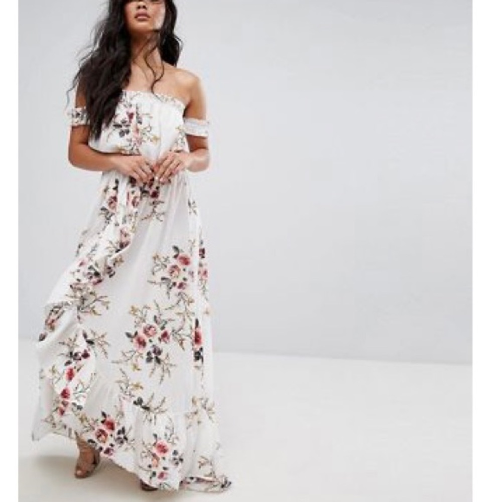 Boohoo Of the Shoulder Dress